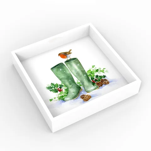 Christmas Lacquer Tray