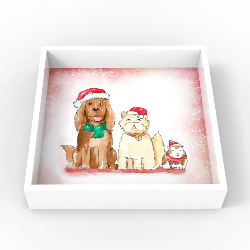 Christmas Lacquer Tray