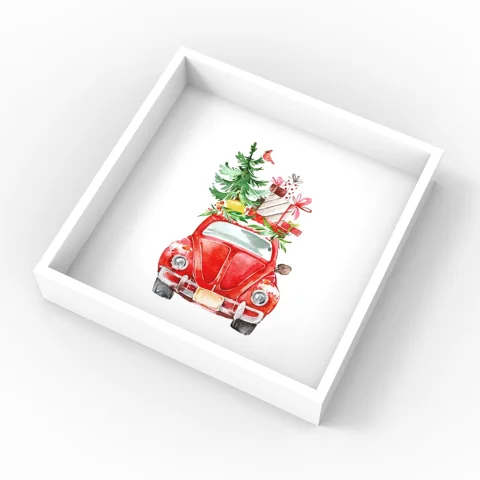 Christmas Lacquer Tray