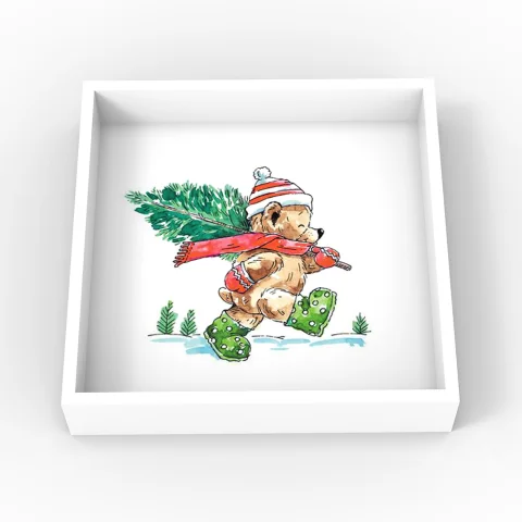 Christmas Lacquer Tray