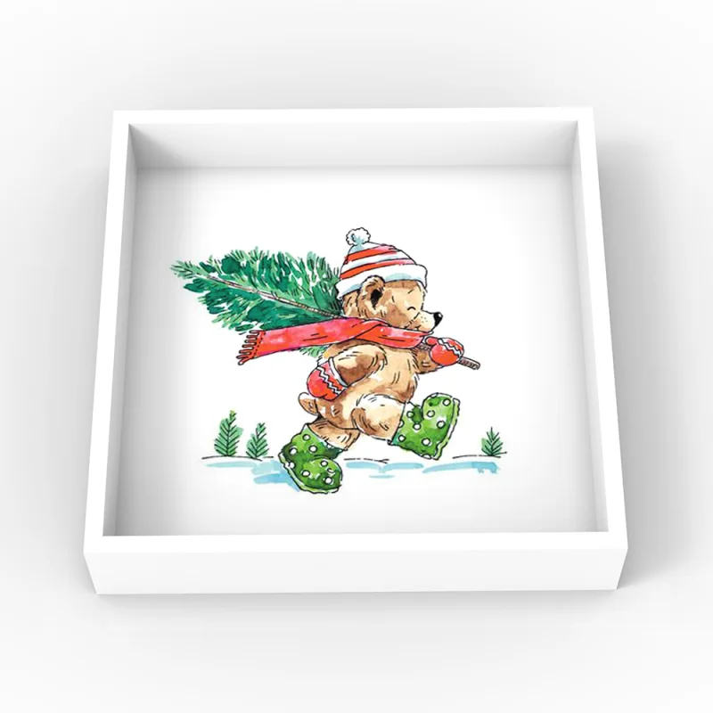 Christmas Lacquer Tray
