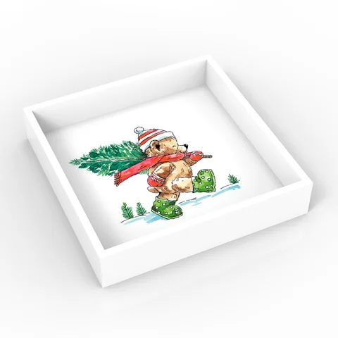 Christmas Lacquer Tray
