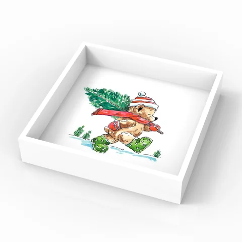 Christmas Lacquer Tray