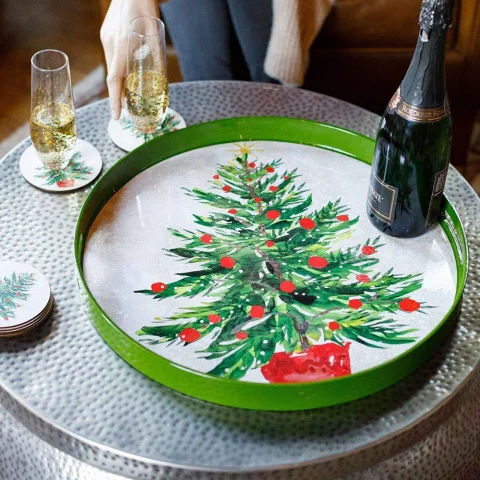 Christmas Lacquer Tray