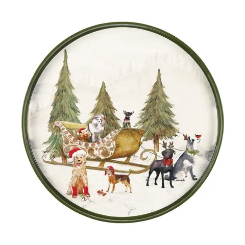 Christmas Lacquer Tray