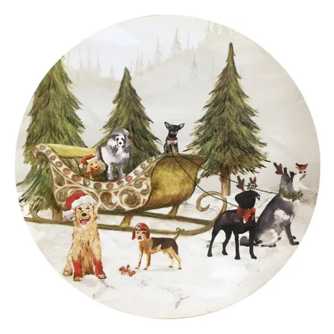 Christmas Lacquer Tray