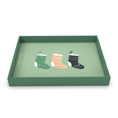 Christmas Lacquer Tray
