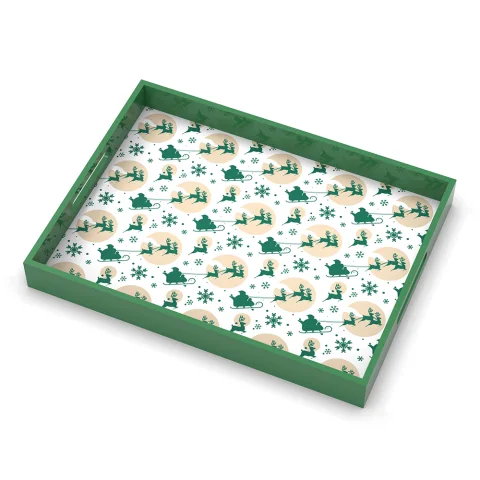 Christmas Lacquer Tray