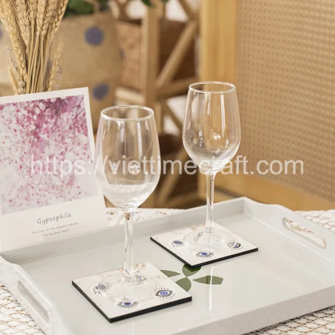 Square Lacquer Coaster Set