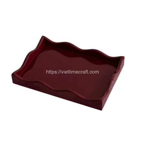 Set Of Wavy Lacquer Tray