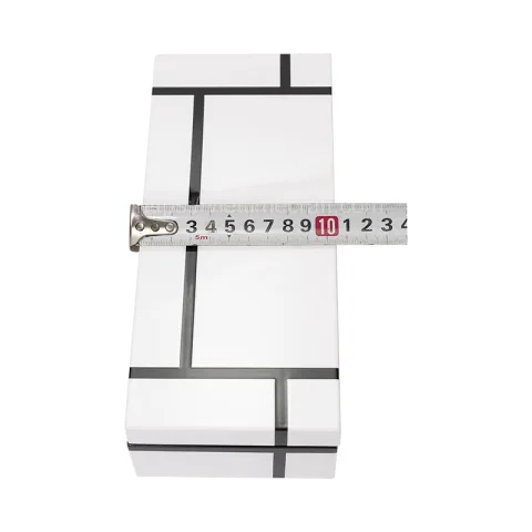 White Rectangle Lacquer Box