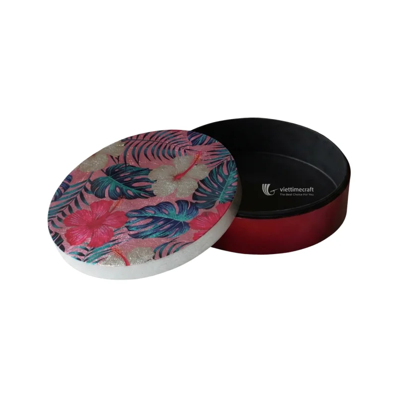 Unique Coral Pink Luxury Lacquer Box – SM0069