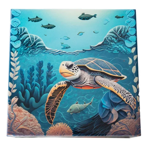 Sea Turtle Scene Luxury Lacquer Box Vietnam Wholesale