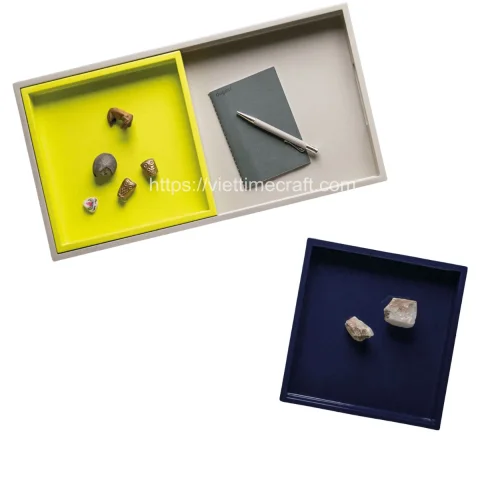 Set Of 3 Lacquer Serving Tray