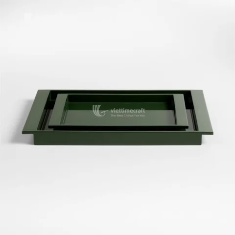 Hot Selling Luxury Lacquer Natural Wood Serving Tray, Nesting Tray