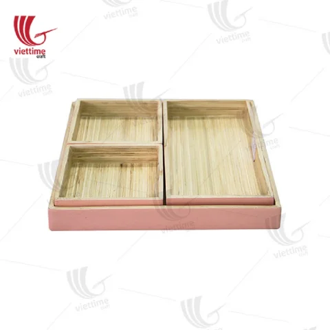 Stylish Bamboo Tray Set Of 4 Wholesale