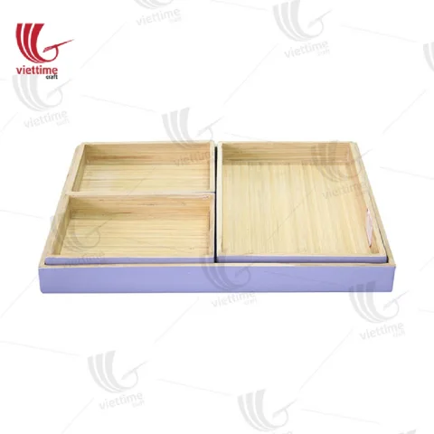 Stylish Bamboo Tray Set Of 4 Wholesale