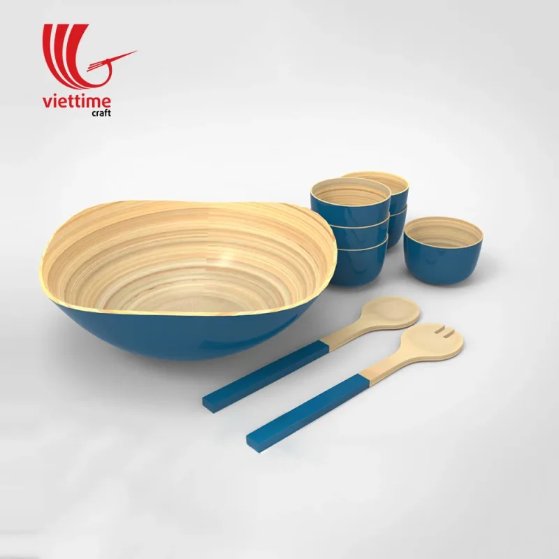 Lacquer Bamboo Bowls Set Wholesale