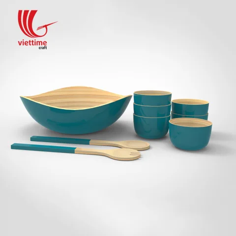 Lacquer Bamboo Bowls Set Wholesale
