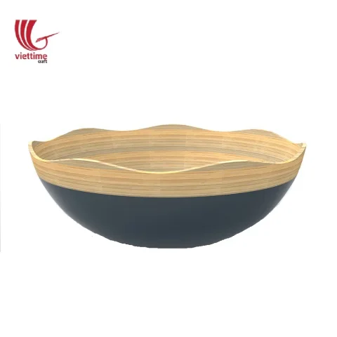 Rattan Export Stylish Lacquer bamboo Salad bowl - REX-TC00007