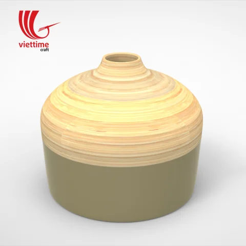 Low lacquer Bamboo Vase Collection