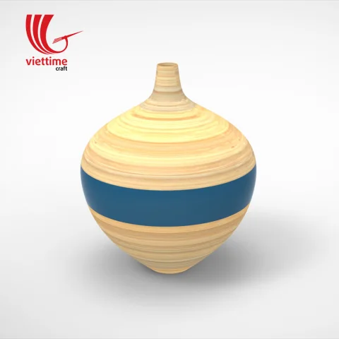 Round Lacquer bamboo Vases