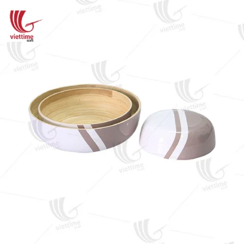 Lacquer Bamboo Bowl Set Collection