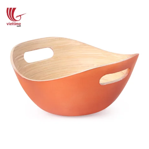 Bamboo Salad Bowl With Handle