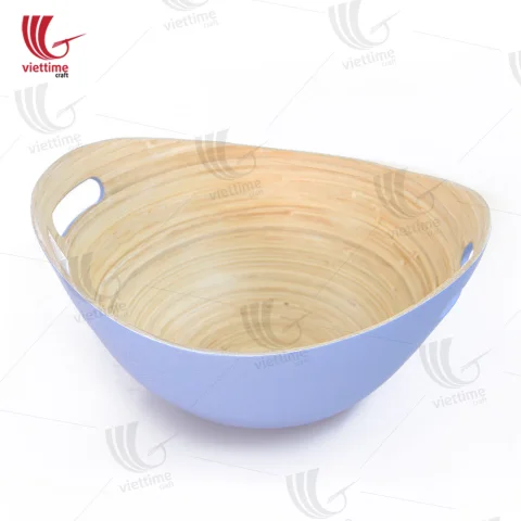 Bamboo Salad Bowl With Handle