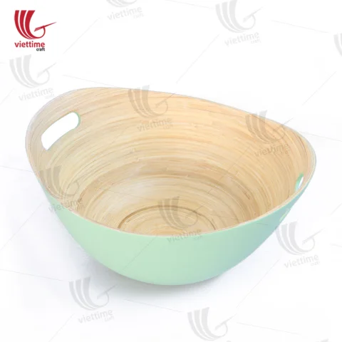Bamboo Salad Bowl With Handle
