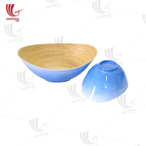Tear Shaped Bamboo Salad Bowl Set Wholesale