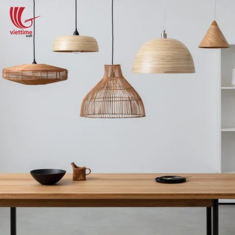 New Popular Natural Spun Bamboo Lamp shade