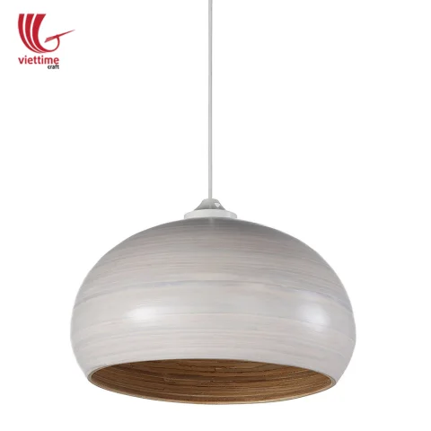 Unique Lacquered Spun Bamboo Lamp shade