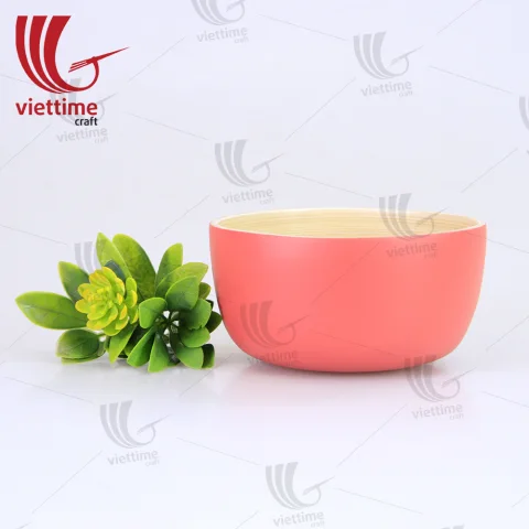 Rattan Export verde Enviroment Spun bambú cuenco - REX-TC00051