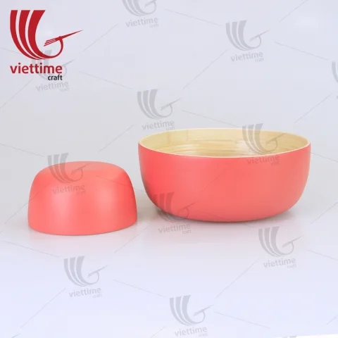 Eco-Friendly Bamboo Bowl & Utensil Set