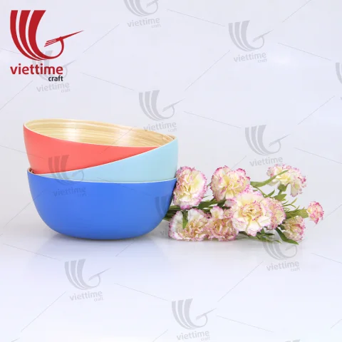 Spun Bamboo Bowls SET 3, Salad Bowl Wholesale
