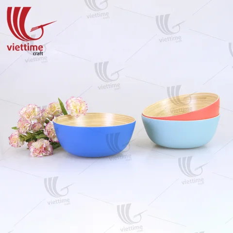 Spun Bamboo Bowls SET 3, Salad Bowl Wholesale