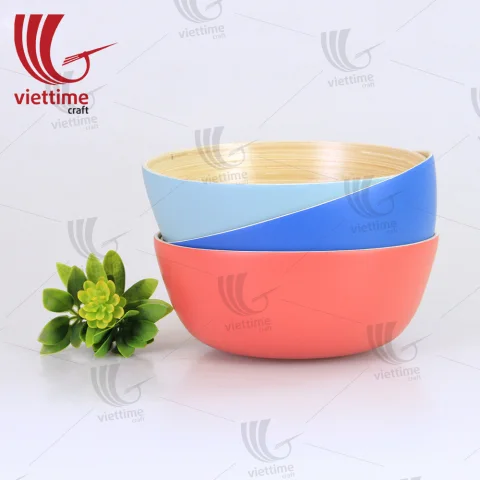 Spun Bamboo Bowls SET 3, Salad Bowl Wholesale
