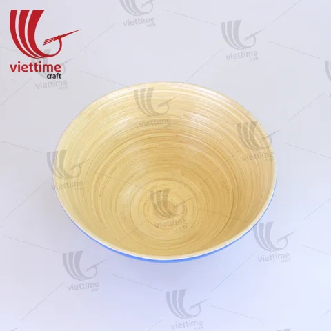 Nice Round Spun Bamboo Bowls