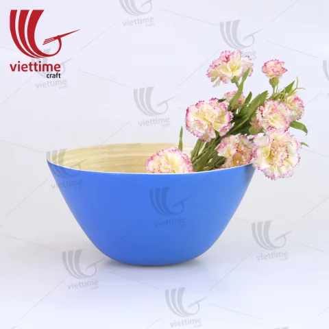 Nice Round Spun Bamboo Bowls