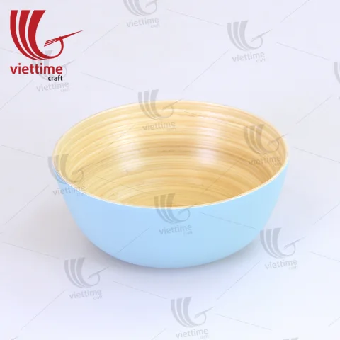 Vietnamese Lacquered Spun Bamboo Bowls