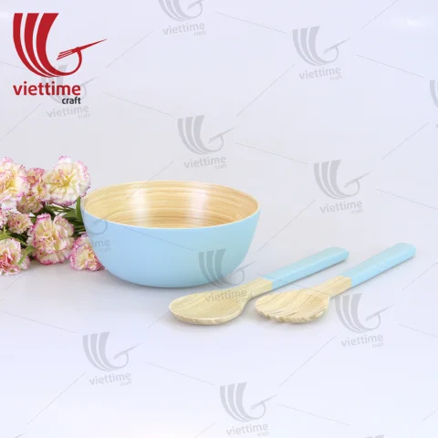 Spun Bamboo Bowls SET 2 Wholesale