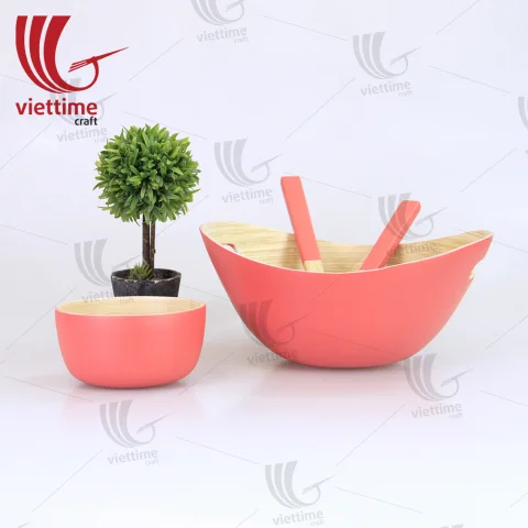Spun Bamboo Bowls SET 2 Wholesale