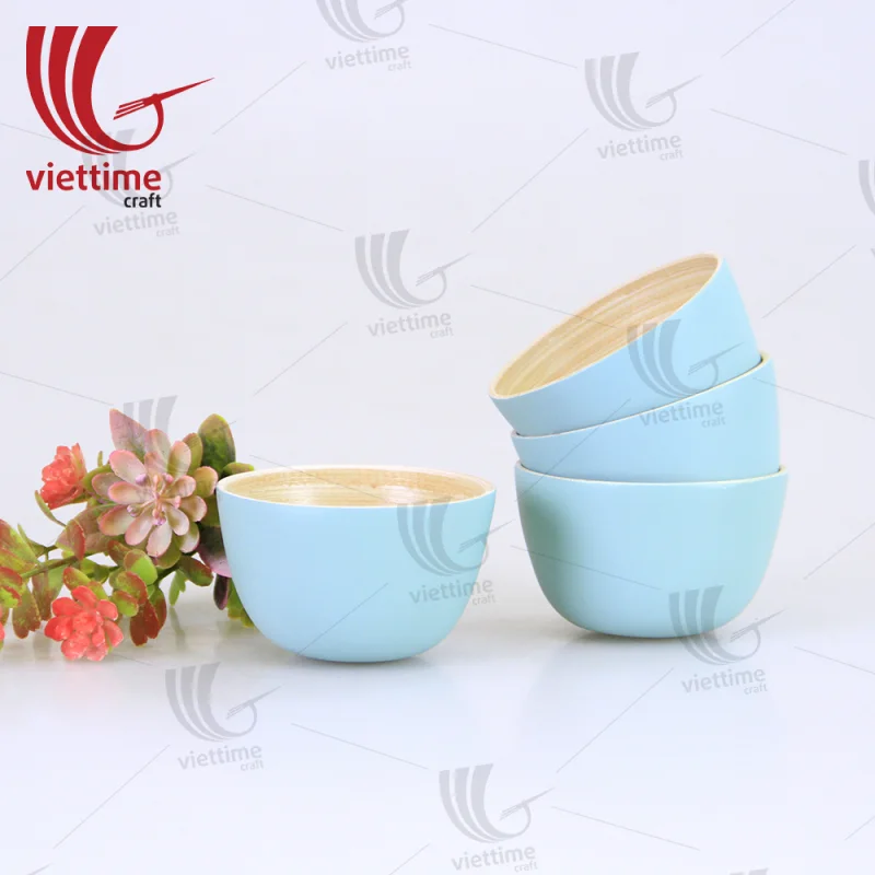Small Lacquer Spun Bamboo Bowls Wholesale