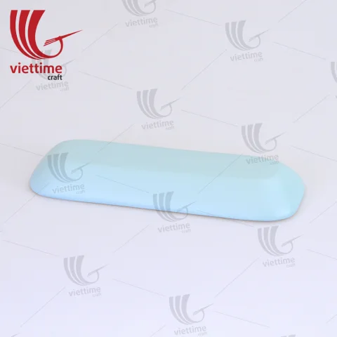 Small Lacquered Spun Rectangle Bamboo Tray