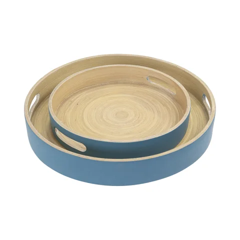 Collection of Bamboo Bowls & Tray, Salad Bowl