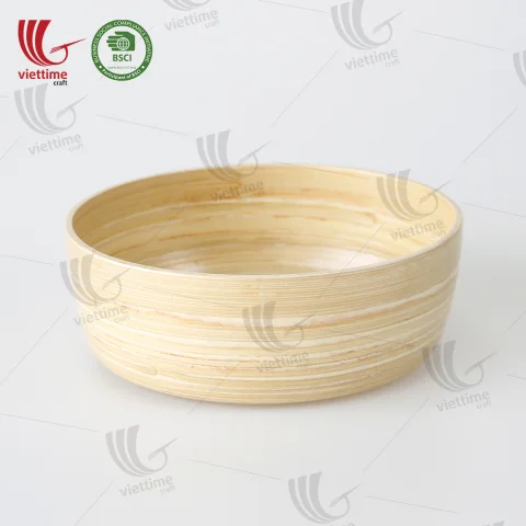Natural Spun Bamboo Bowls Wholesale