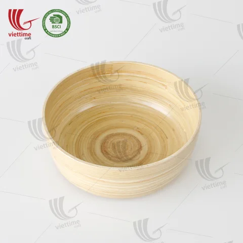 Natural Spun Bamboo Bowls Wholesale