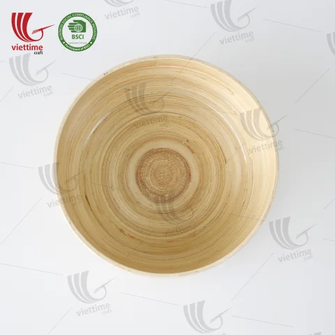 Natural Spun Bamboo Bowls Wholesale