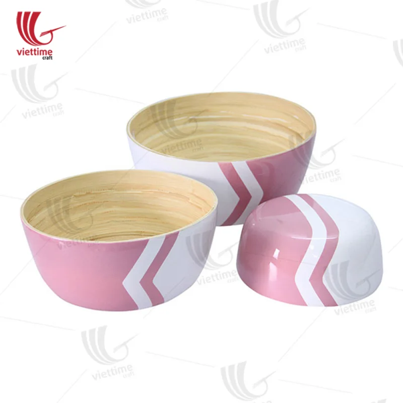 Nice Bamboo Salad Bowl Set Of 3